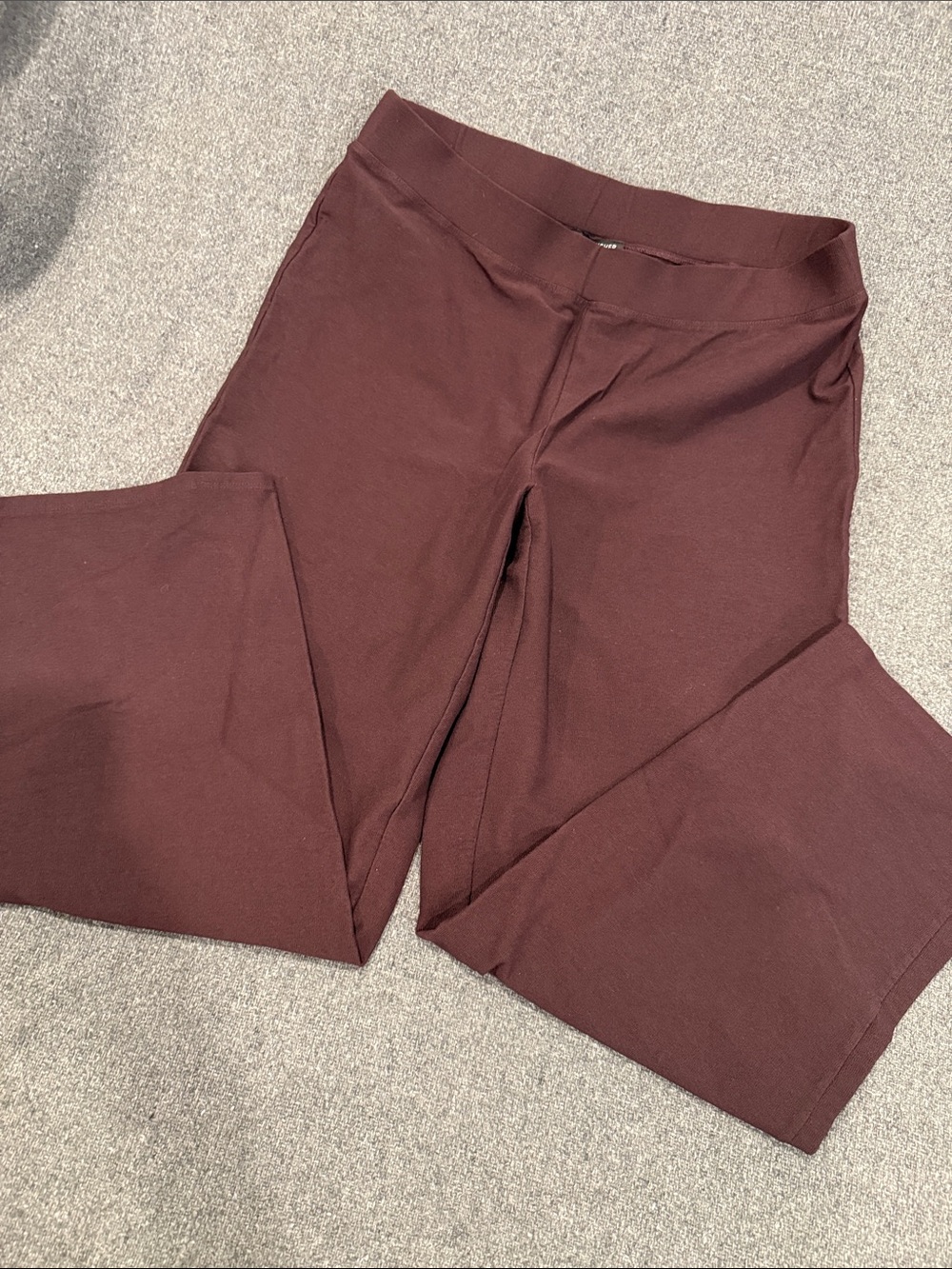 Eileen Fisher Women’s Stretch Straight-Leg Pants in Deep Burgundy